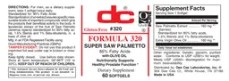 Label for Formula 320