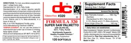 Label for Formula 320