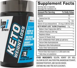 Label for KETO Weight Loss