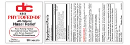 Label for Phytofed-DF