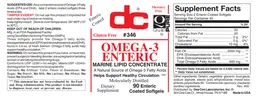 Label for Omega-3 Enteric