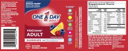 Label for VitaCraves Adult Gummies