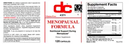 Label for Menopausal Formula
