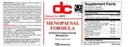 Label for Menopausal Formula