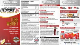 Label for Pro Clinical Hydroxycut Non-Stimulant