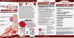 Label for TriActive Biotics Advanced Care