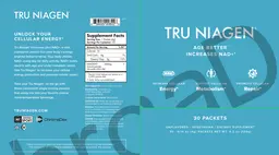 Label for Tru Niagen Unflavored