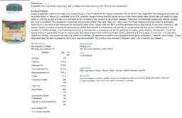 Label for Glucosamine Chondroitin Plus