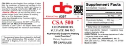 Label for CSA 500