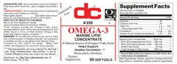 Label for Omega-3
