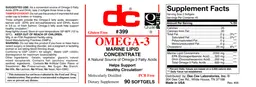 Label for Omega-3