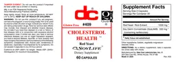 Label for Cholesterol Health