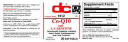Label for Co-Q10 and L-Carnitine