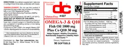 Label for Omega-3 & Q10