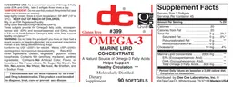 Label for Omega-3