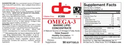 Label for Omega-3