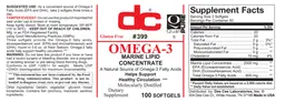 Label for Omega-3