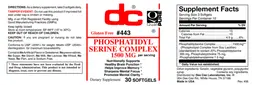 Label for Phosphatidyl Serine Complex 1500 mg