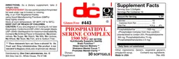 Label for Phosphatidyl Serine Complex 1500 mg