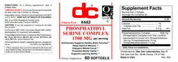 Label for Phosphatidyl Serine Complex 1500 mg