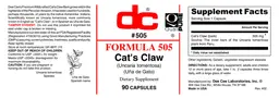 Label for Formula 505