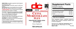 Label for Cetyl Myristoleate Plus