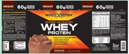 Label for Super Advanced Whey Protein Chocolate