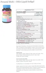 Label for Prenatal Multi +DHA