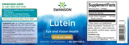 Label for Lutein 40 mg