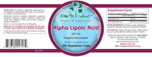 Alpha Lipoic Acid 250 mg