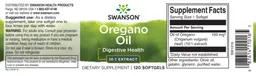 Label for Oregano Oil 10:1 Extract