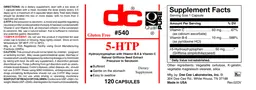 Label for 5-HTP