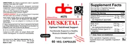 Label for Musketal