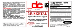 Label for Musketal
