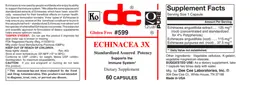 Label for Echinacea 3X