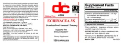 Label for Echinacea 3X