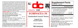 Label for Echinacea 3X