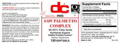 Label for Saw Palmetto Complex