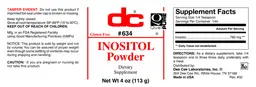 Label for Inositol Powder