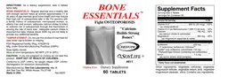 Label for Bone Essentials