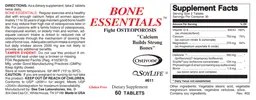 Label for Bone Essentials