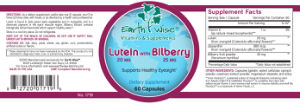 Lutein with Bilberry 20 mg 25 mg