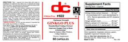 Label for Ginkgo Plus