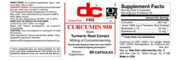Label for Curcumin 950