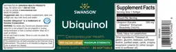 Label for Ubiquinol 200 mg Maximum Strength