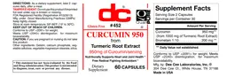 Label for Curcumin 950