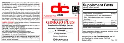 Label for Ginkgo Plus