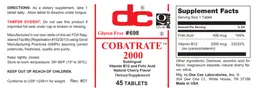 Label for Cobatrate 2000 Natural Cherry Flavor