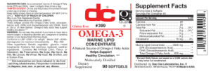 Label for Omega-3