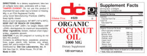 Organic Coconut Oil 1000 mg